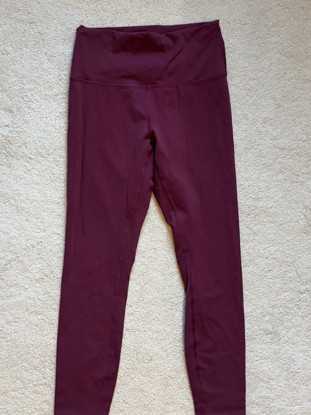 lululemon athletica Maroon High-Rise Leggings